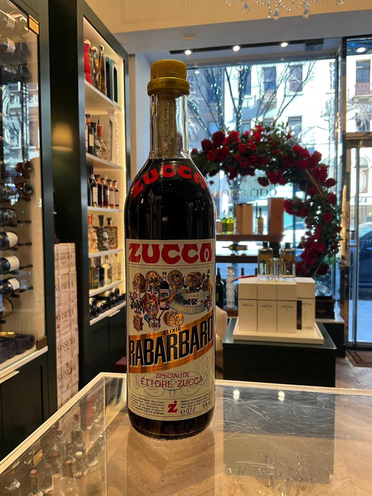 Zucca Elixir Rabarbaro 1990s 70cl 16%abv — Zucca